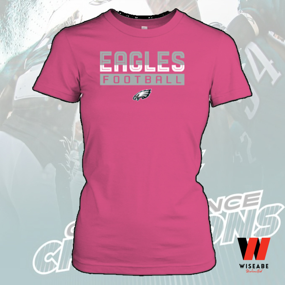 Hot Philadelphia Eagles Womens Pink T Shirt - Wiseabe Apparels