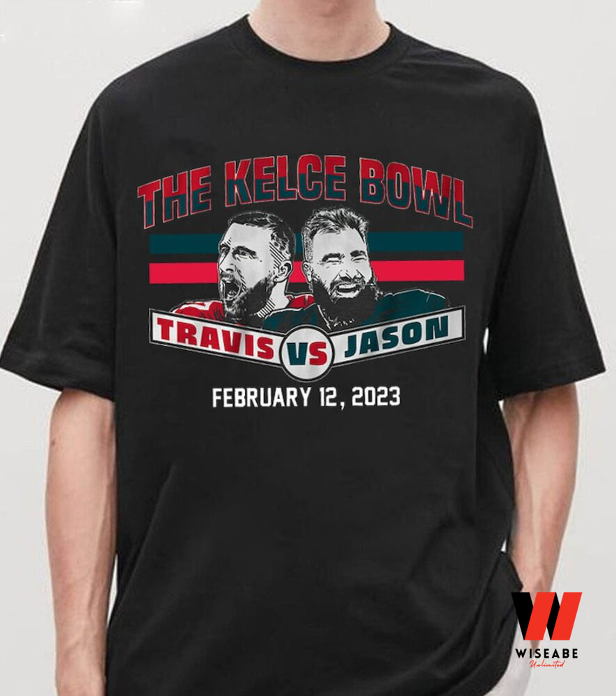 Kelce Brothers Football Jason Vs Travis Kelce Super Bowl 2023 T Shirt