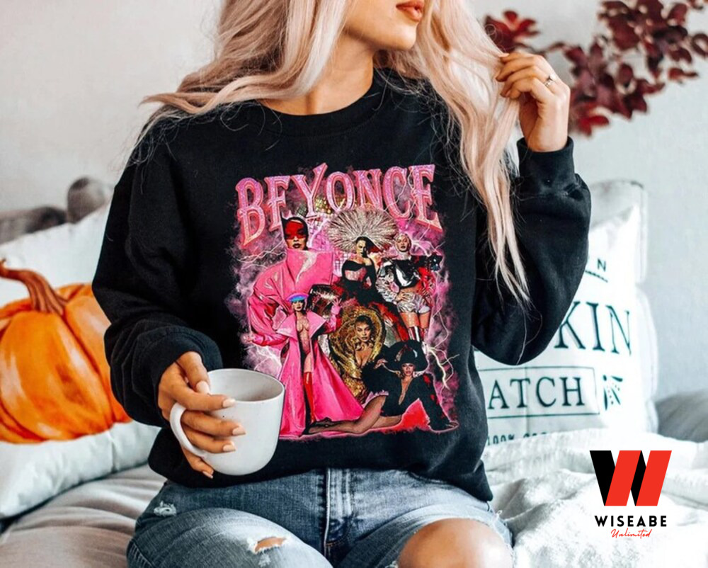 Vtg 90S Beyonce Renaissance Worldtour Graphic Sweatshirt, Cheap Beyonce Merchandise