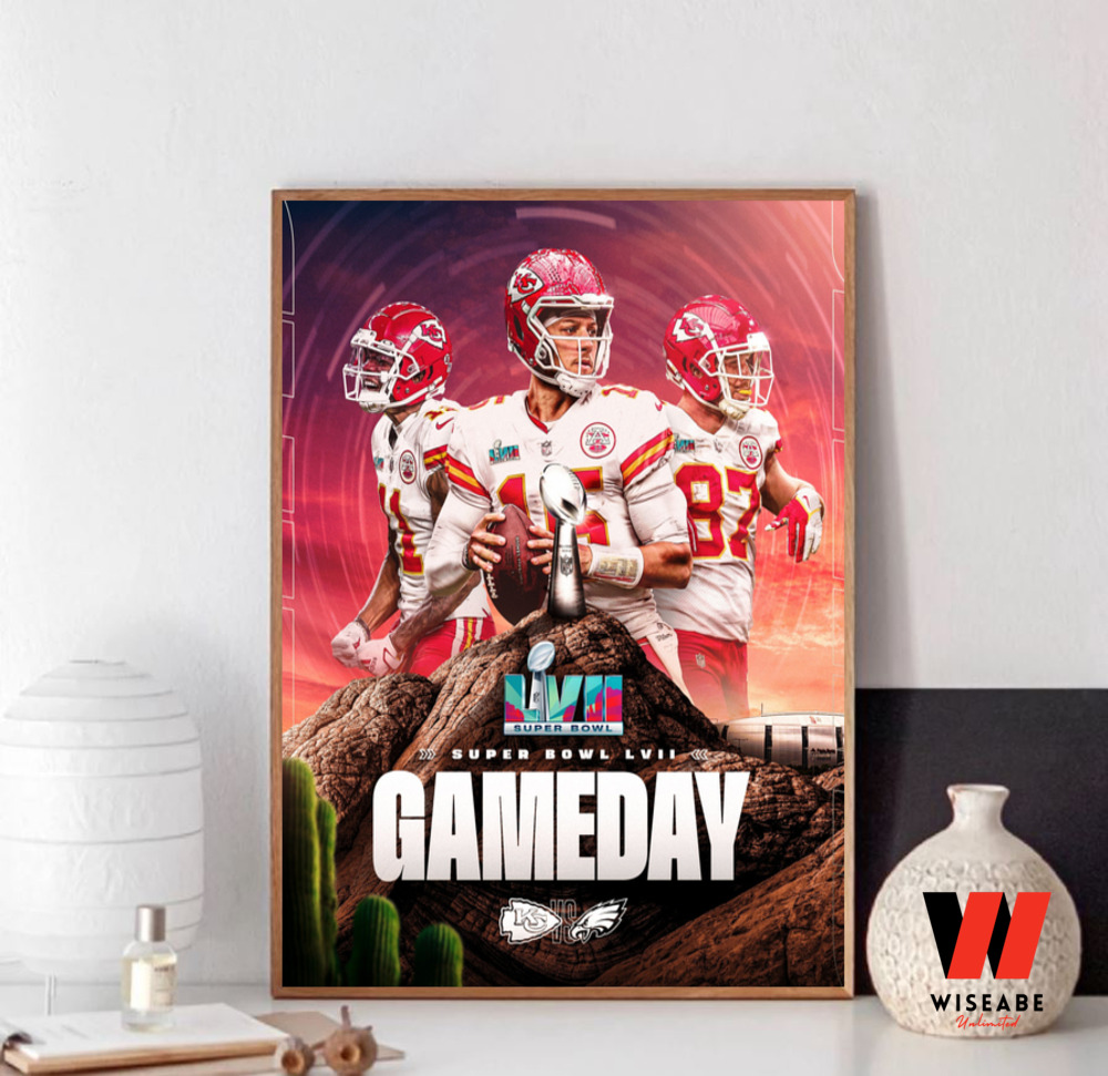 NFL Kansas City Chiefs - Super Bowl LVII Team Logo Poster