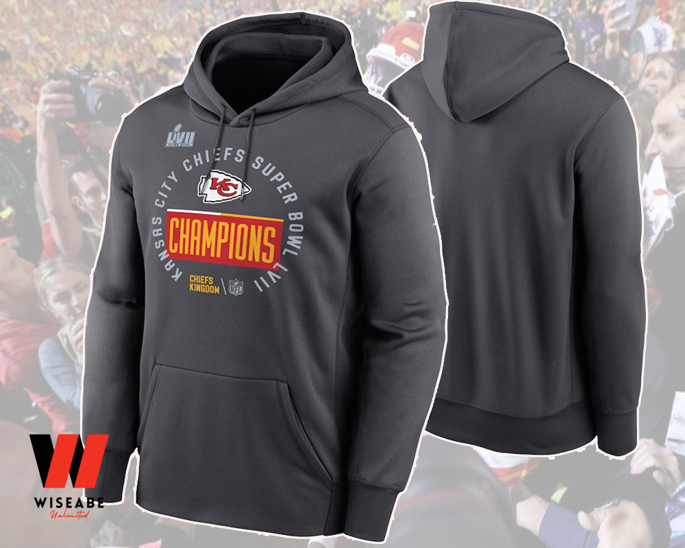 Cheap Kansas City Chiefs Super Bowl LVII Champions 2023 Hoodie - Wiseabe  Apparels