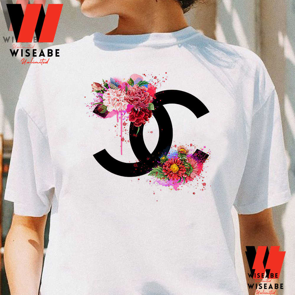 Cheap Floral Chanel Logo T Shirt, Cheap Gifts For Mom