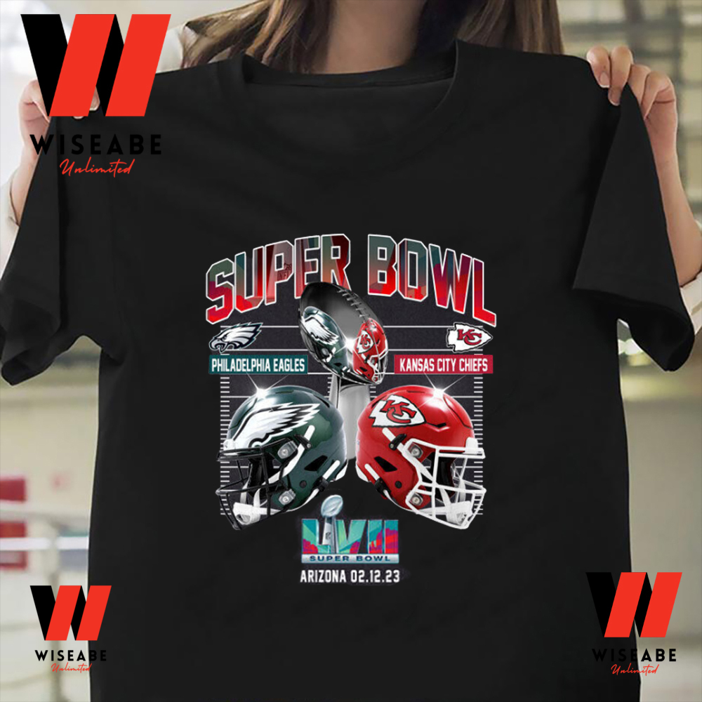 Super Bowl 2023 LVII Shirt, Kansas City Chiefs Vs Philadelphia Eagles T- Shirt - Bring Your Ideas, Thoughts And Imaginations Into Reality Today