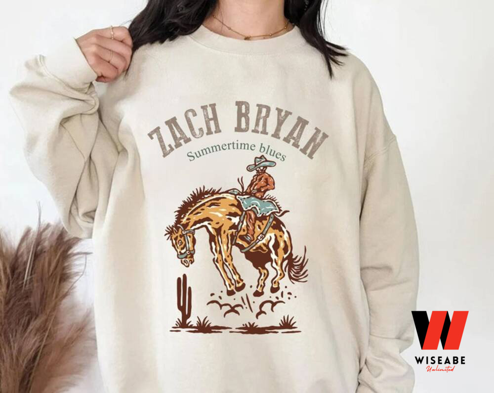 Zach Bryan Cowboy Summertimes Blues Sweatshirt, Zach Bryan Merchandise