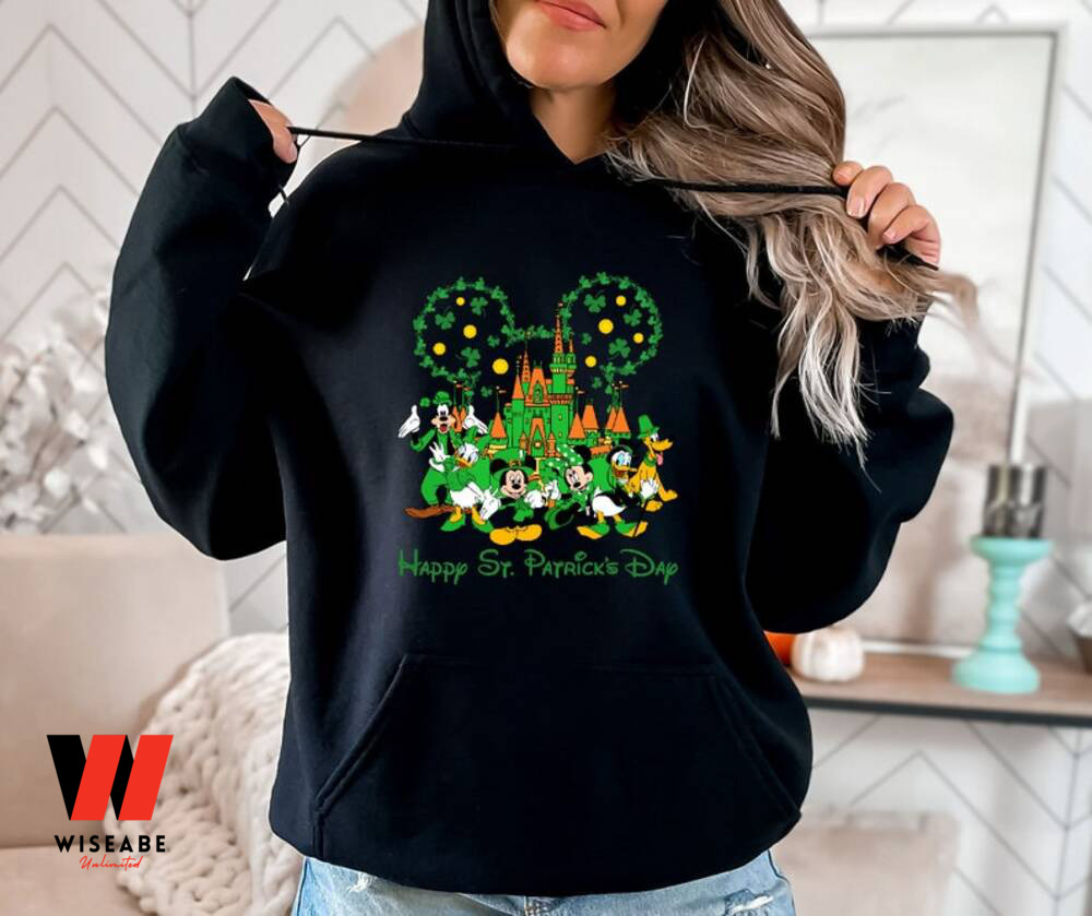 Disney World Lucky Grass Mickey Ears Happy St Patricks Sweatshirt, Disney St Patricks Day Gift