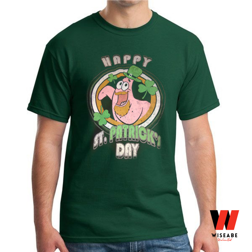 Spongebob Patrick Star Happy St Patricks Day Irish T Shirt, Saint Patricks Day Gifts