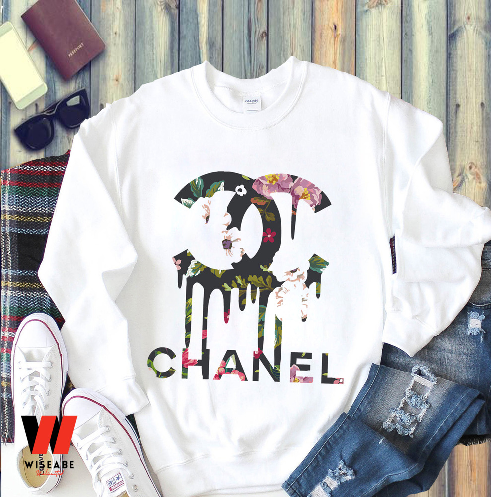 Cheap Chanel Floral Dripping Logo T Shirt - Shirt Low Price