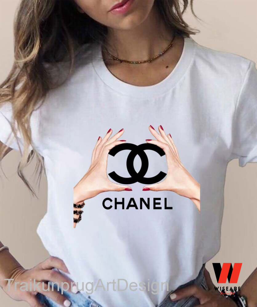 Cheap Lady Hand Chanel Logo T Shirt, Gift For Your Mom - Wiseabe