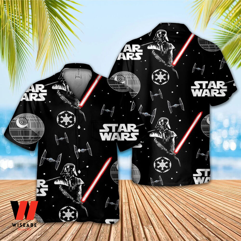 Cheap Dark Vader Star Wars Hawaiian Button Up Shirt, Cheap Star Wars Merchandise