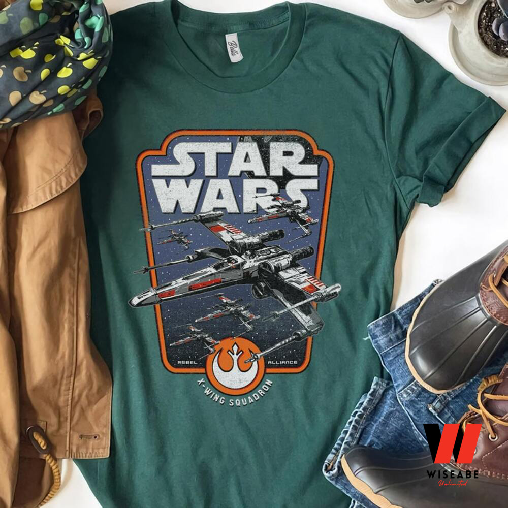 Vintage X Wing Squadron Star Wars T Shirt, Cheap Star Wars Merchandise