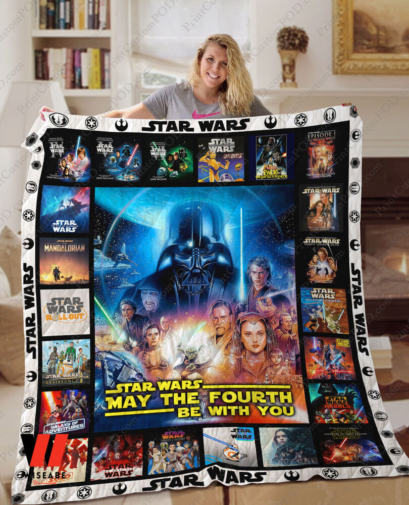May The Force Be With You Star Wars Quilt Blanket, Cheap Star Wars Merchandise