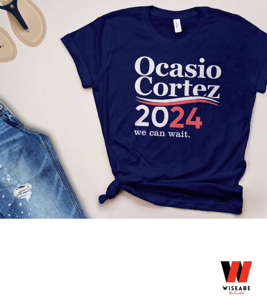 AOC 2024 We Can't Wait Alexandria Ocasio Cortez Shirt, Feminist Gift