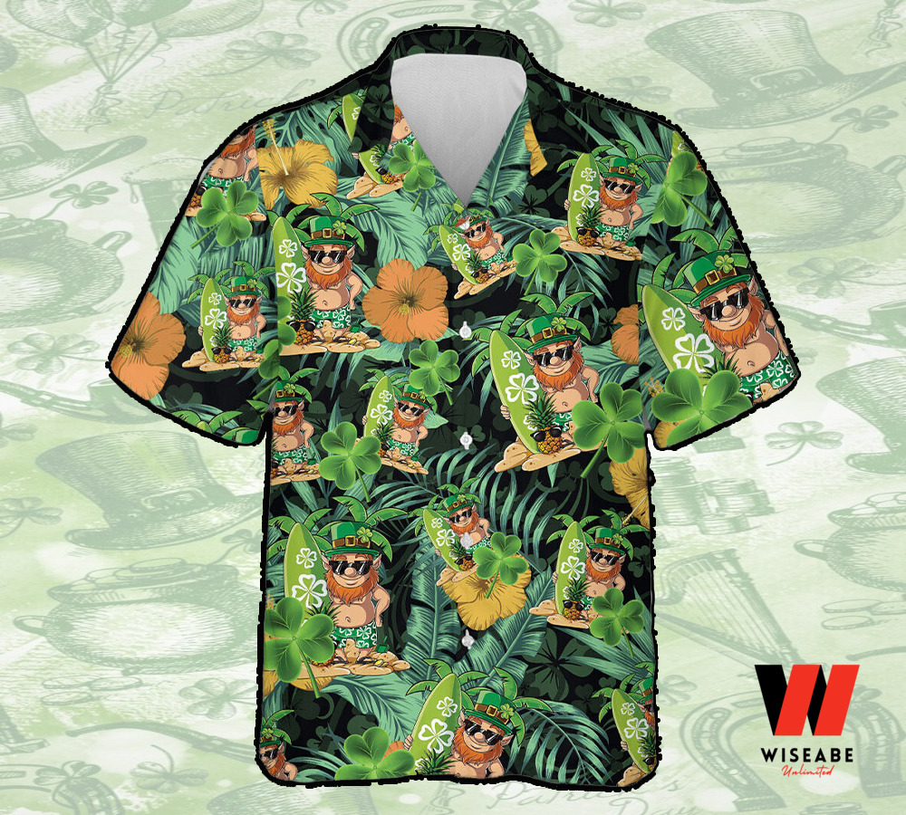 Tropical Florist Leprechauns Patrick Day Hawaiian Shirt, Unique St Patricks Day Gifts