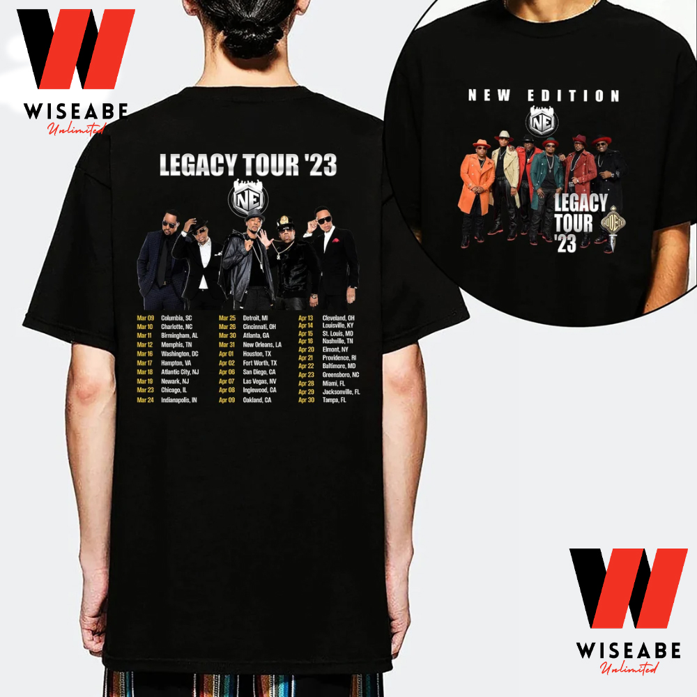 Hot Music Band New Edition Legacy Tour 2023 T Shirt - Wiseabe Apparels