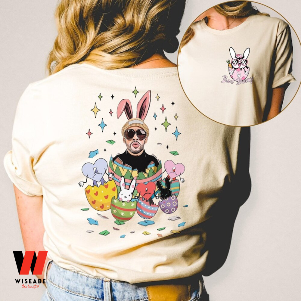 Cute Bad Bunny Easter Eggs Sweatshirt, Easter Gifts For Men - Wiseabe  Apparels