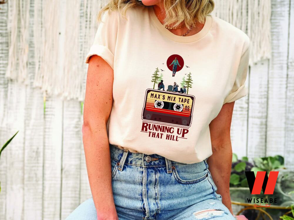 Max Mayfield Floating Running Up The Hill Stranger Things Shirt, Stranger Things Season 4 Merchandise