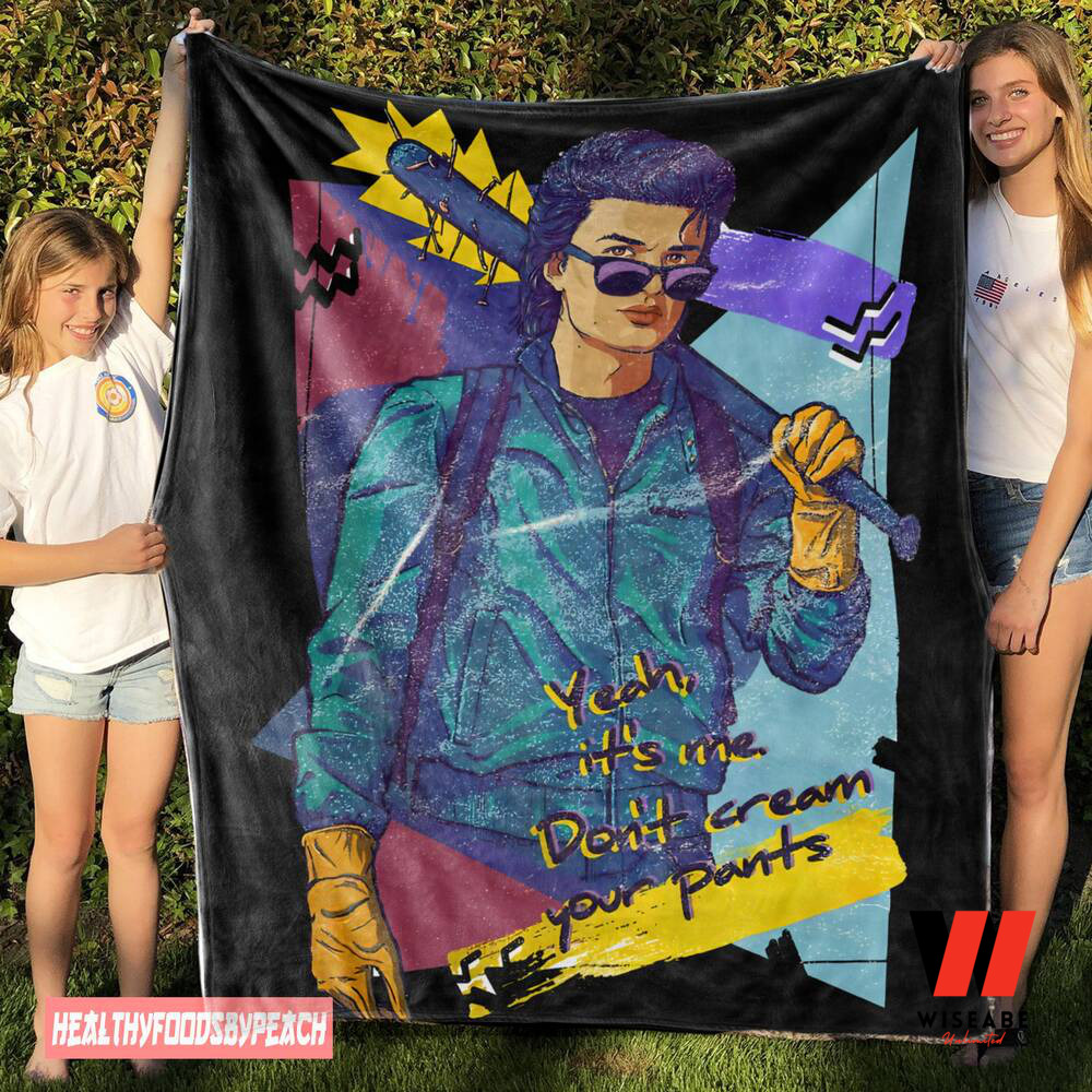 Steve Harrington Stranger Things Season Fleece Blanket, Personalized Stranger Things Christmas Gifts