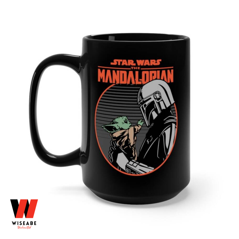 Cheap Baby Yoda And Boba Fett Mandalorian Mug, Unique Star Wars Gifts