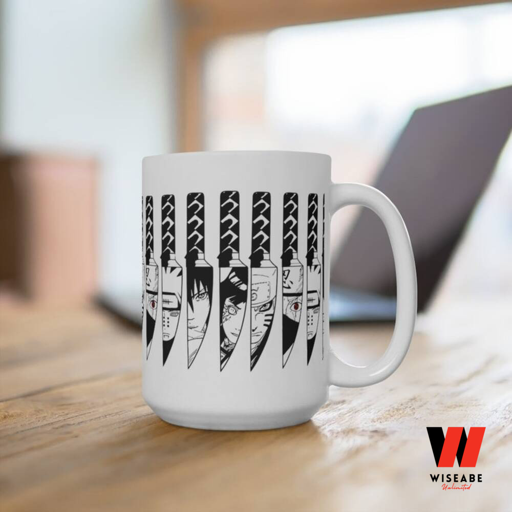 Japanese Knife Characters Face Of Anime Naruto Mug, Gifts For Naruto Fans