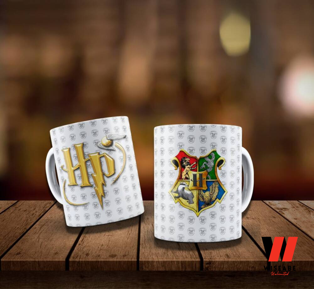 Magical Hogwarts Houses Logo Harry Potter Ceramic Mug, Harry Potter Christmas Gifts