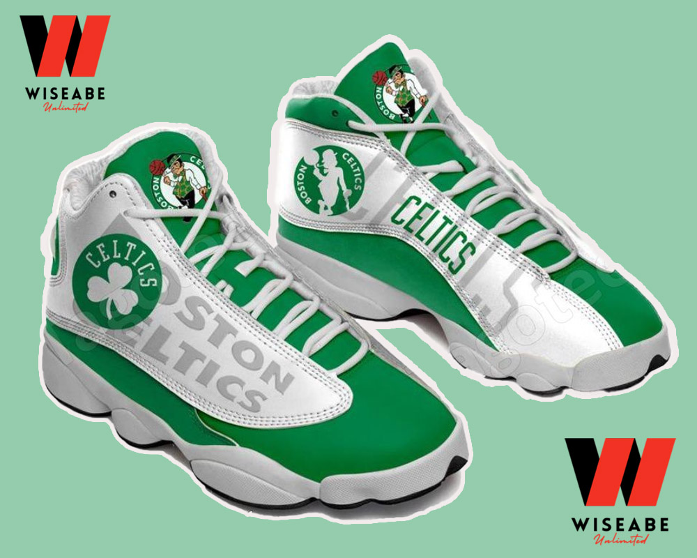 Cheap NBA Basketball Boston Celtics Jordan 13 Shoes, Boston Celtics Gift For Father's Day