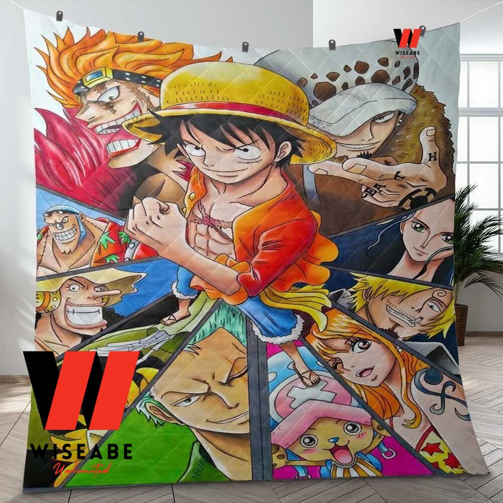 Cheap Straw Hat Pirates Members One Piece Blanket, christmas presents for teens