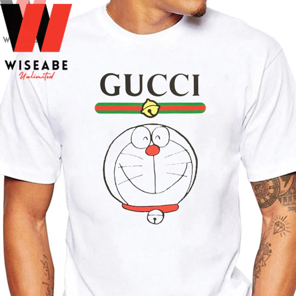 Cheap Gucci Doraemon Shirt, Gucci T Shirt Mens, Gucci Logo Shirt
