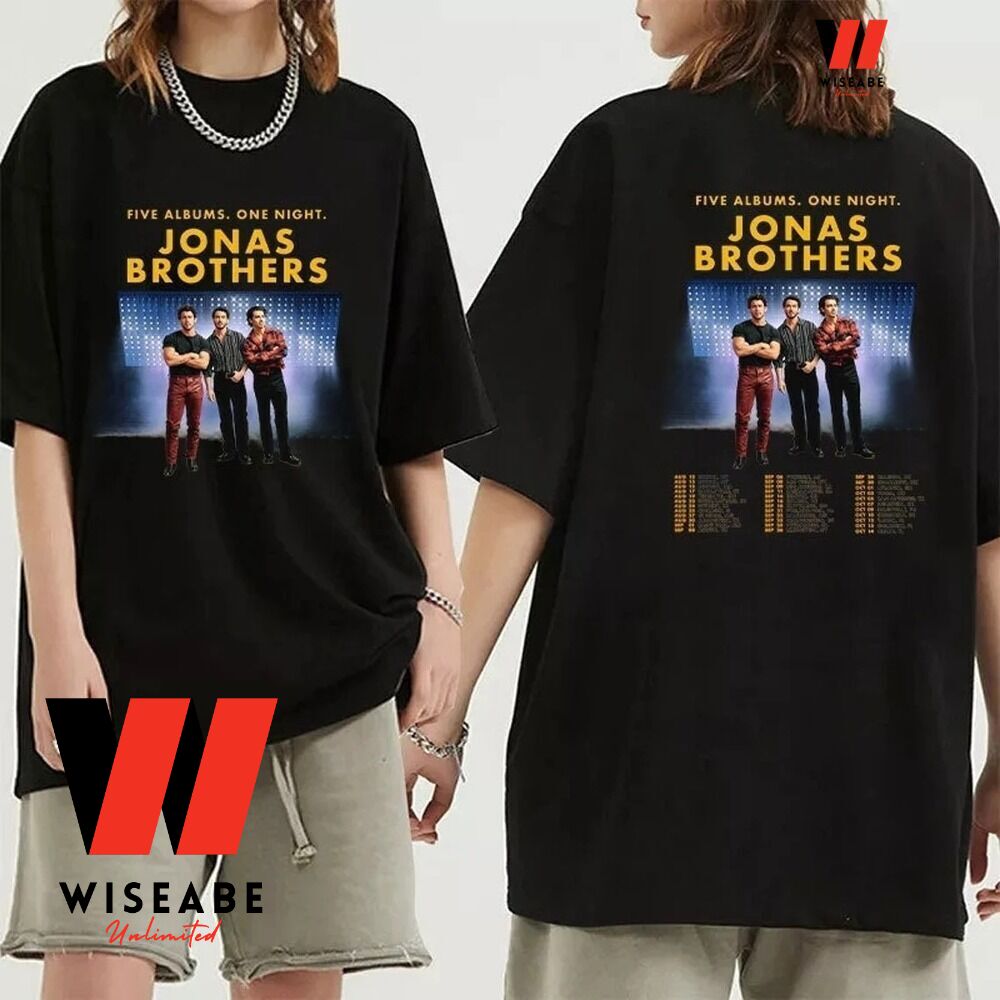 Cheap Five Album One Night Tour 2023 Jonas Brothers Shirt