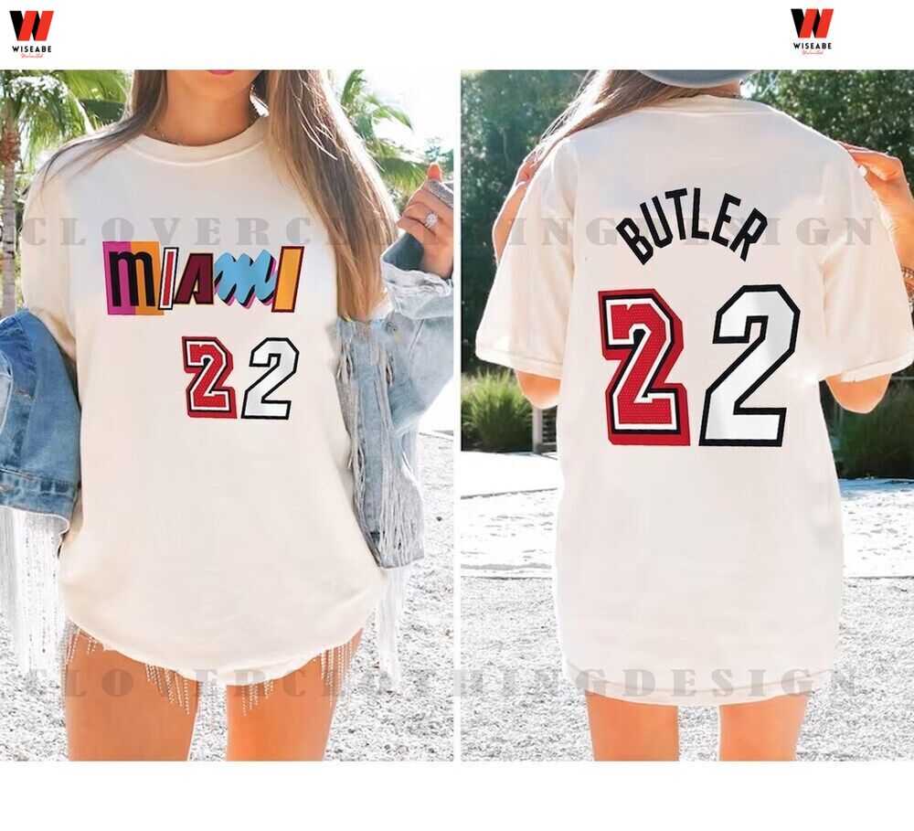 NBA Playoffs 2023 Butler Jimmy Number 22 Miami Heat T Shirt