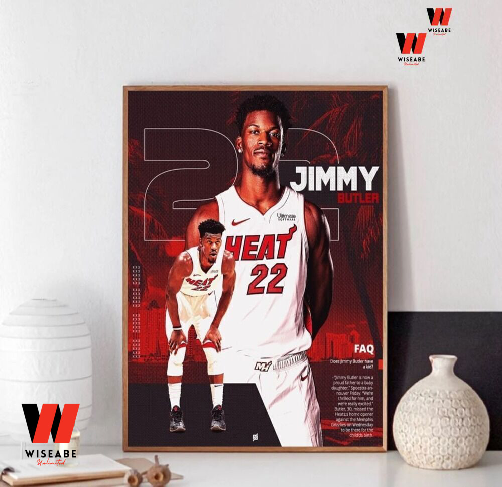 Cheap NBA Miami Heat Number 22 Jimmy Butler Poster Wall Art