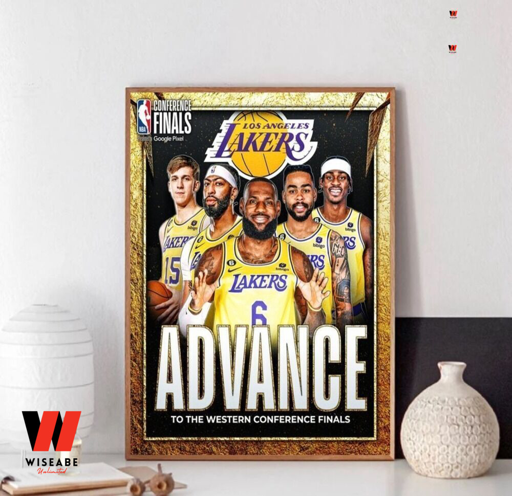 Hot NBA 2023 Los Angeles Lakers Western Conference Finals Poster