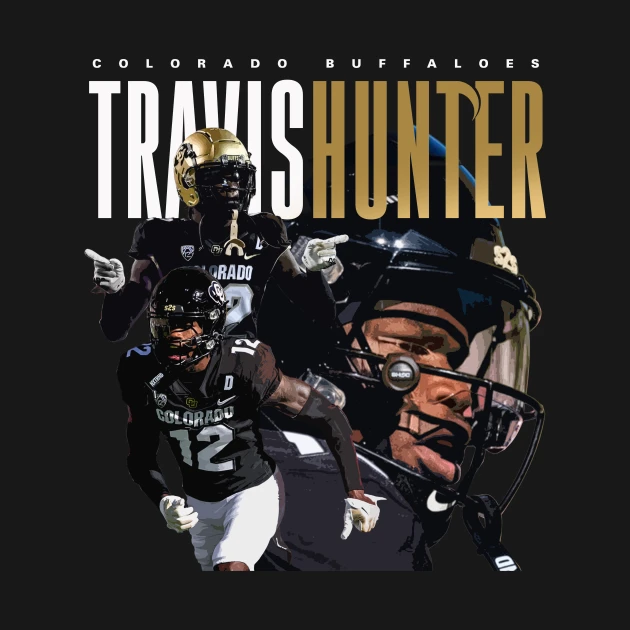 Travis Hunter American Football Vintage 90s T-Shirt