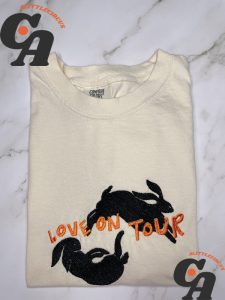Cheap Love On Tour Bunny Harry Styles Embroidered Sweatshirt