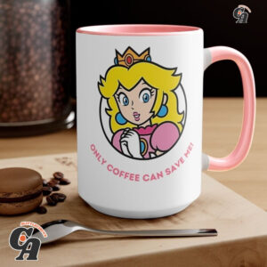 Cheap Pricess Peach Super Mario Coffee Mug, Nintendo Coffee Mug, Super Mario Gifts For Adults