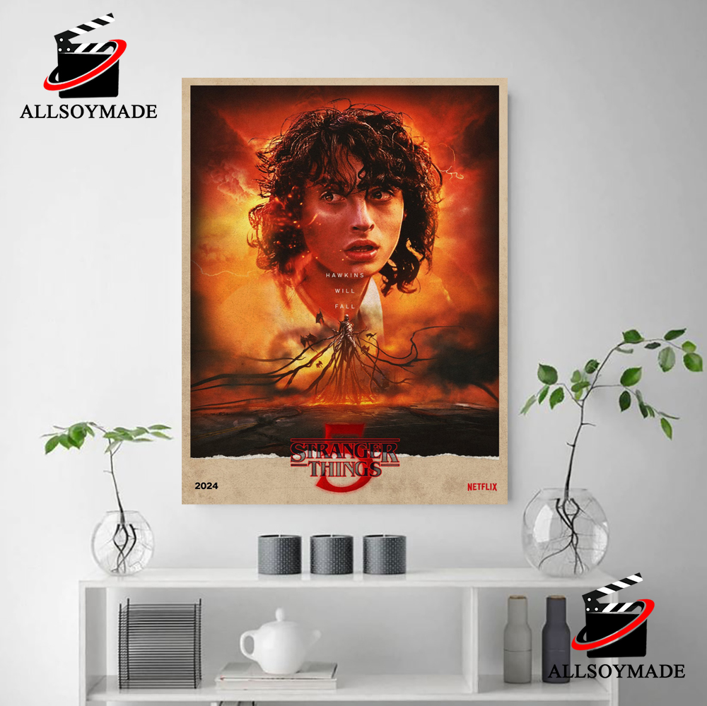 Stranger Things 5 Hawkins Will Fall Season 5 Home Decor Poster