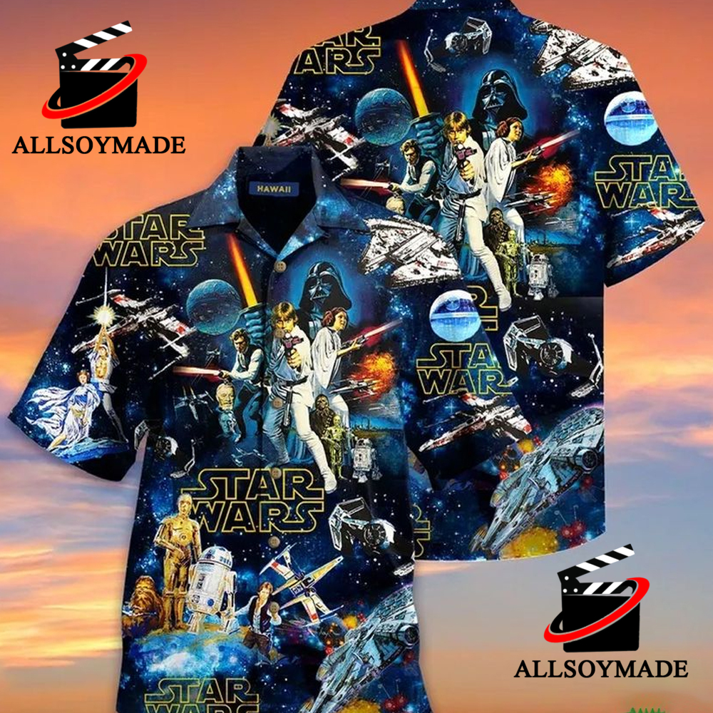 Star Wars Shirt, Star Wars Hawaii Shirt, Star Wars Button Shirt