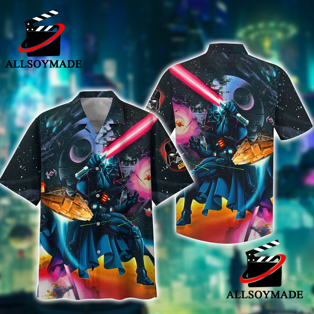 Star Wars Baby Yoda And Darth Vader Hawaiian Shirt - Shirt Low Price