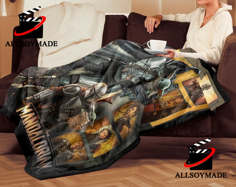 Cheap Din Djarin Mandalorian Blanket, Best Gifts For Star Wars Fans -  Allsoymade