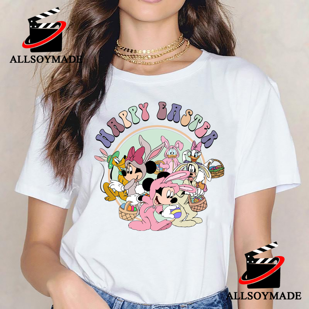 Cheap Minnie And Mickey Mouse Disney Easter Shirts, Easter Gifts For Adults  - Allsoymade