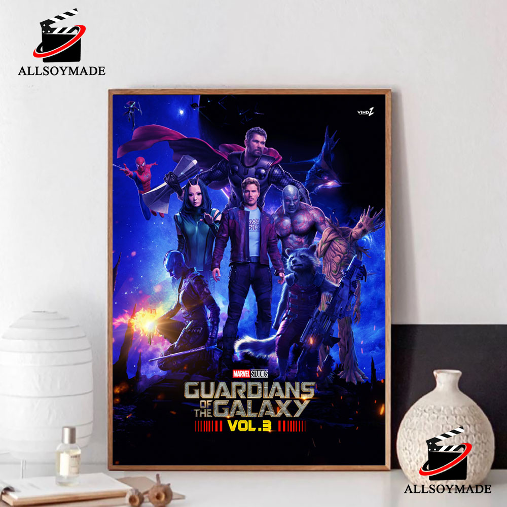 Cheap Peter Quill Guardians Of The Galaxy Vol 3 Poster, Guardians Of The Galaxy Merch