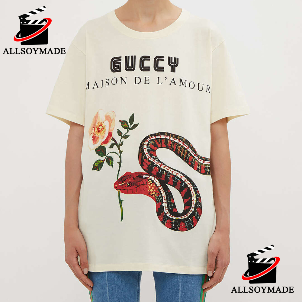 Gucci Cream Logo Print Cotton Hoodie L Gucci