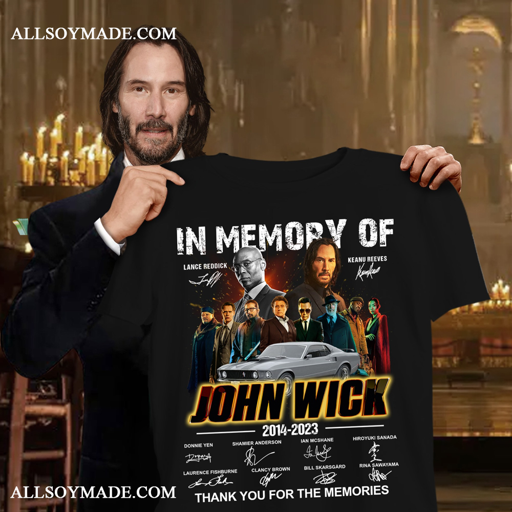 Cheap Thank You for The Memories Signature John Wick T Shirt, Gifts For  Film Lovers - Allsoymade