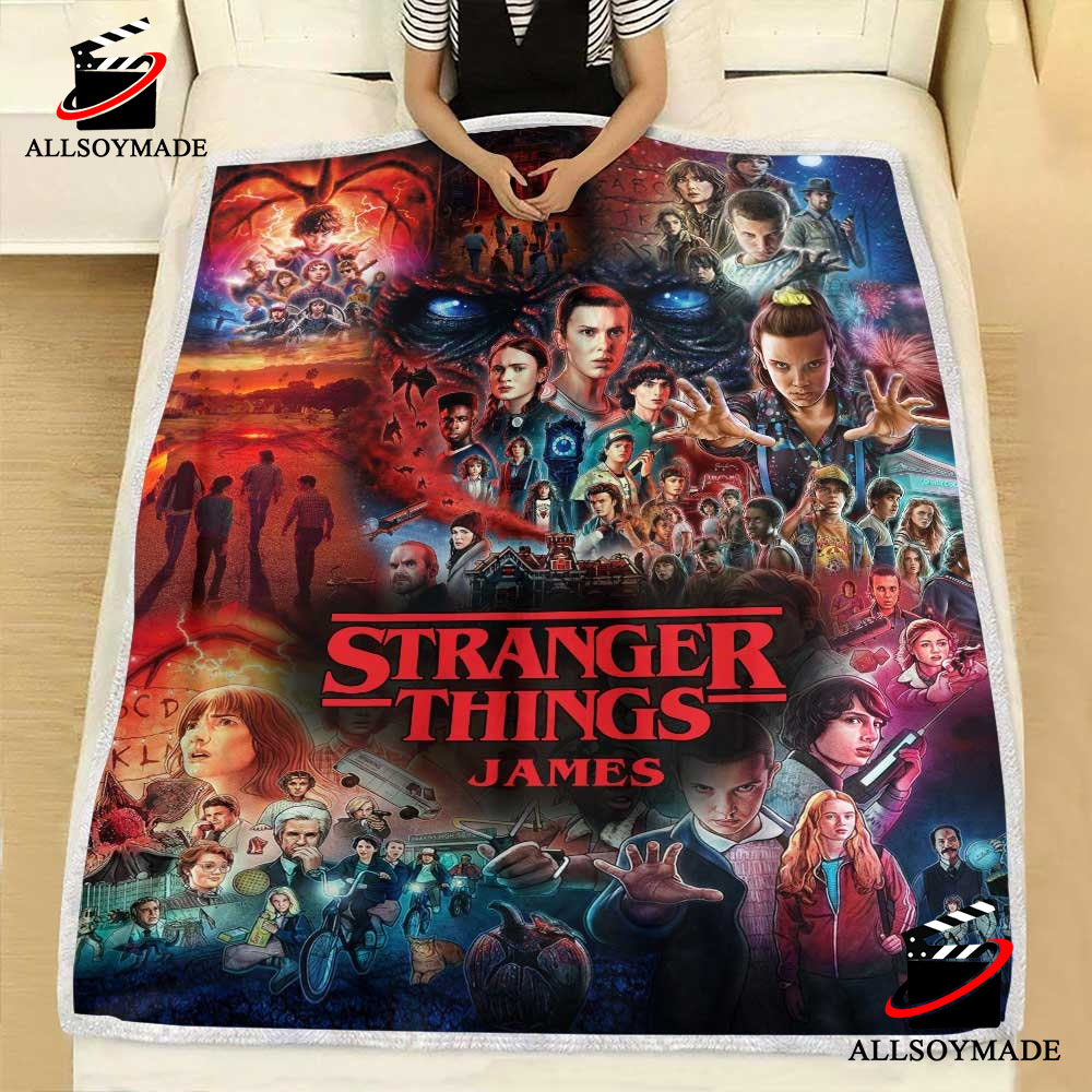 Friend Stranger Things Fleece Blanket, Best Stranger Things Gifts -  Allsoymade