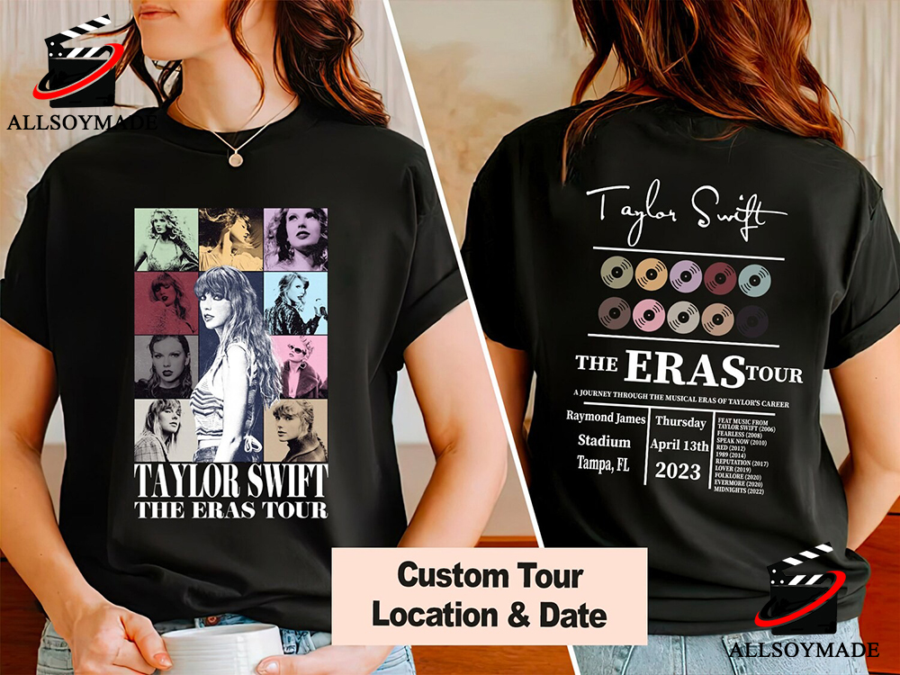 Custom Taylor Swift Eras Tour T Shirt Two Sides, Cheap Taylor