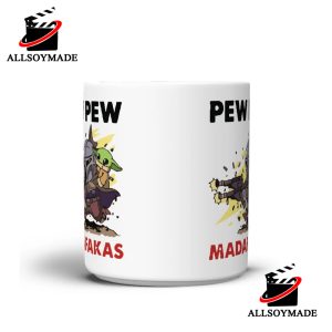 Funny Pew Pew Grogu Mug, Cheap Star Wars Merchandise - Allsoymade