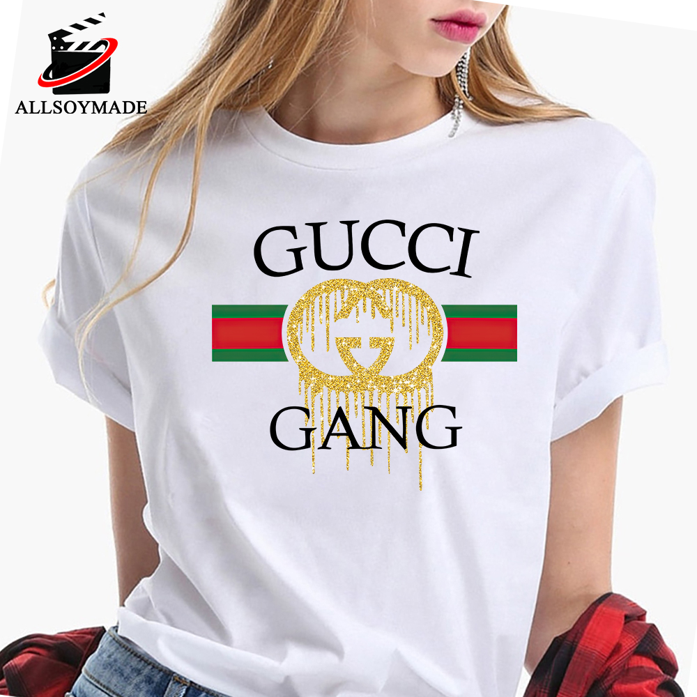 Sale Gucci Gang Logo Tshirt Womens, Cheap Gucci Tshirt Mens - Allsoymade