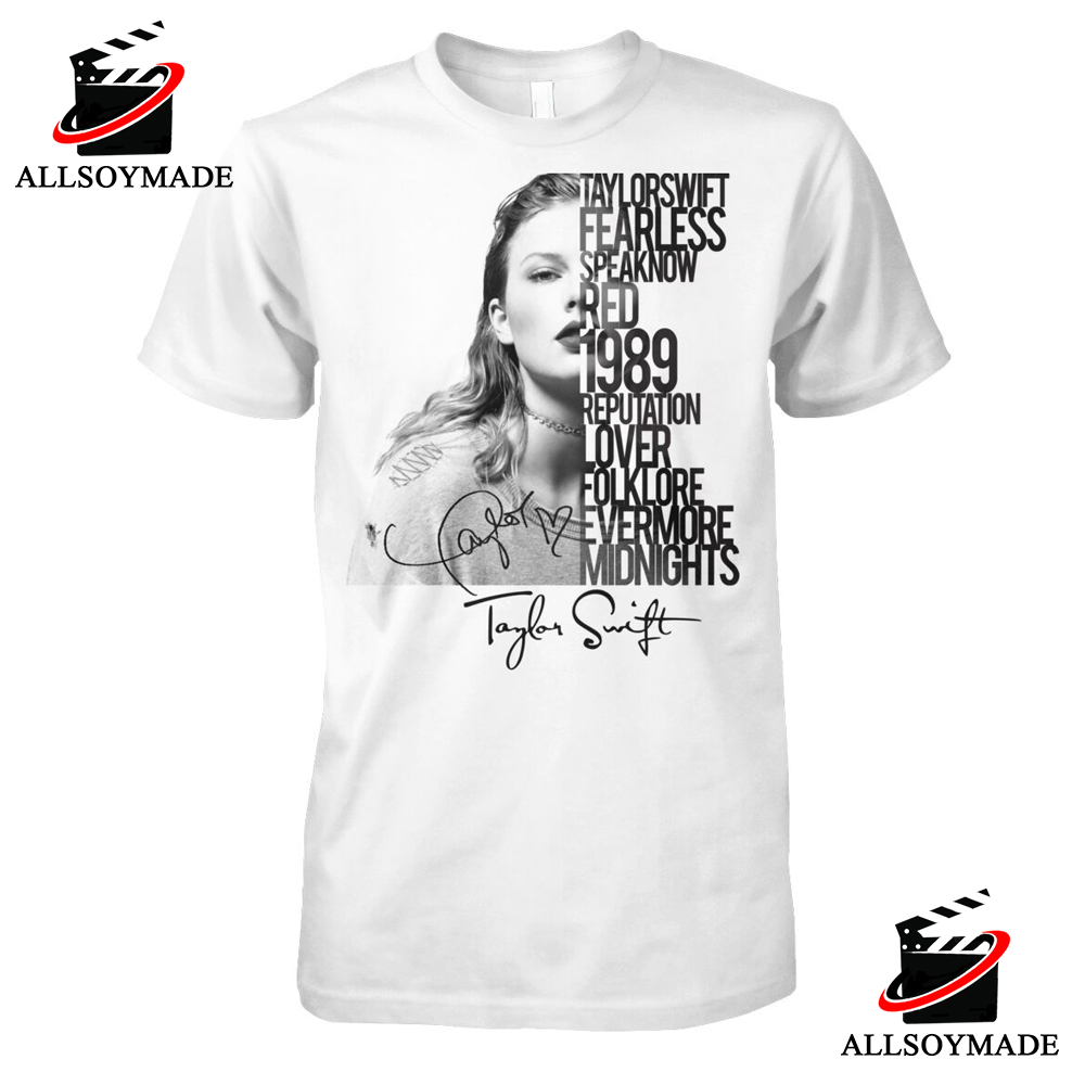 Album Taylor Swift Eras Tour T Shirt Two Sides, Cheap Taylor Swift Merch -  Allsoymade