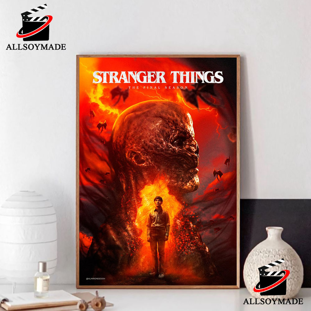 Vecna And Will Byers Stranger Things Season 5 Poster, Cheap Stranger Things  Merch - Allsoymade