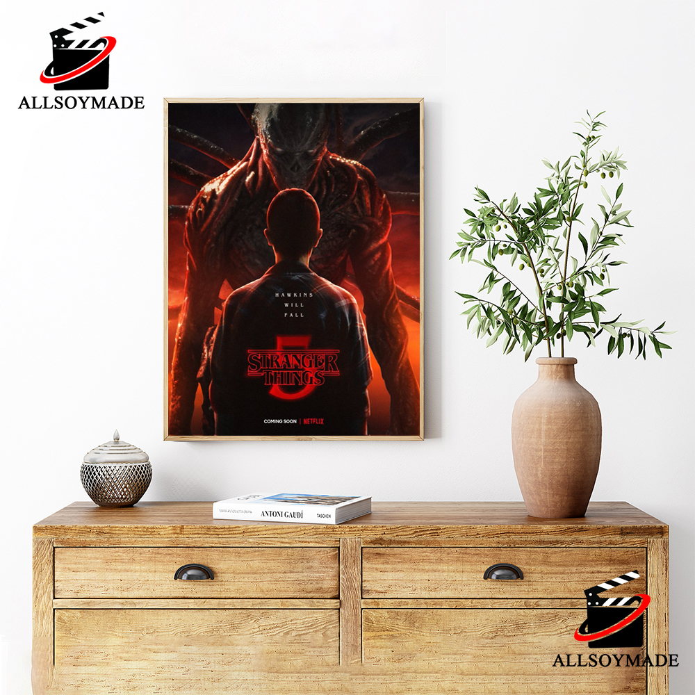 Stranger Things 5 The Final Season Hawkins Will Fall Home Decor Poster  Canvas - REVER LAVIE