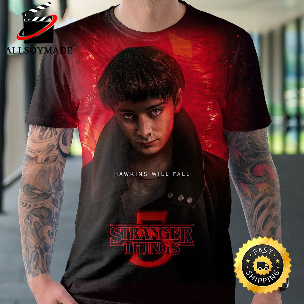 Will Byers Hawkins Will Fall Stranger Things Season 5 3D T Shirt